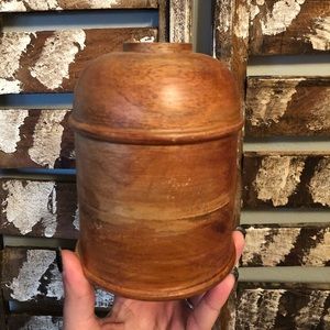Vintage wood vase